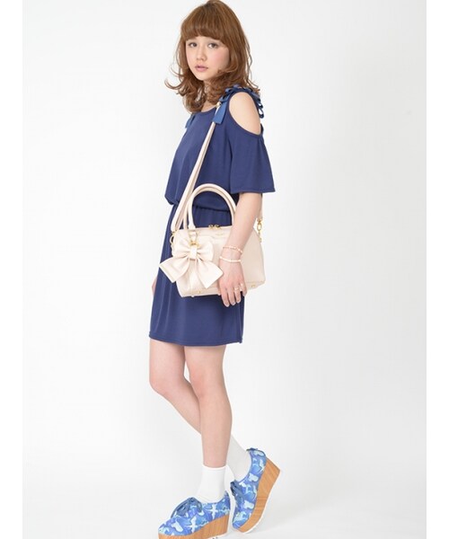 Honey Salon（ハニーサロン）の「ボストンミディ（バッグ・レディース・ピンク/ライトピンク/ブラック・Free）」の10枚目の写真