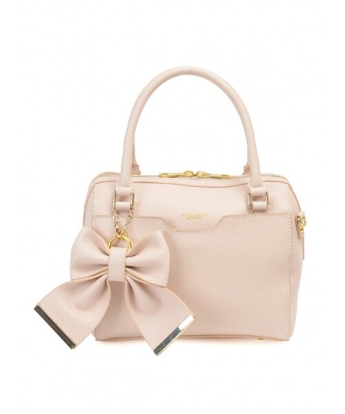 Honey Salon（ハニーサロン）の「ボストンミディ（バッグ・レディース・ピンク/ライトピンク/ブラック・Free）」の3枚目の写真