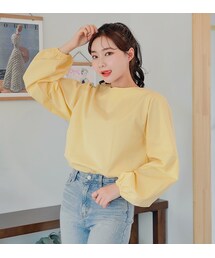 HOTPING | バルーンスリーブコットンブラウス(シャツ/ブラウス)