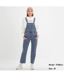 GU | デニムサロペットパンツJN+E(オールインワン・サロペット)