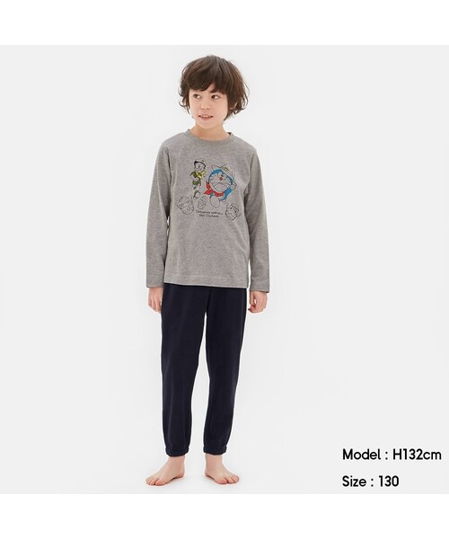 ジーユー ジーユー の Kids 男女兼用 ラウンジセット 長袖 Doraemon2 アンダーウェア Wear