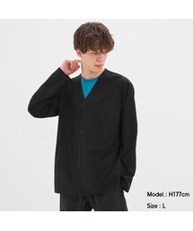 GU | ストレッチカーディガン(長袖)GA+E(トップス)