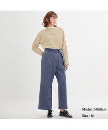 GU | ウエストベルトラップジーンズ+X(パンツ)