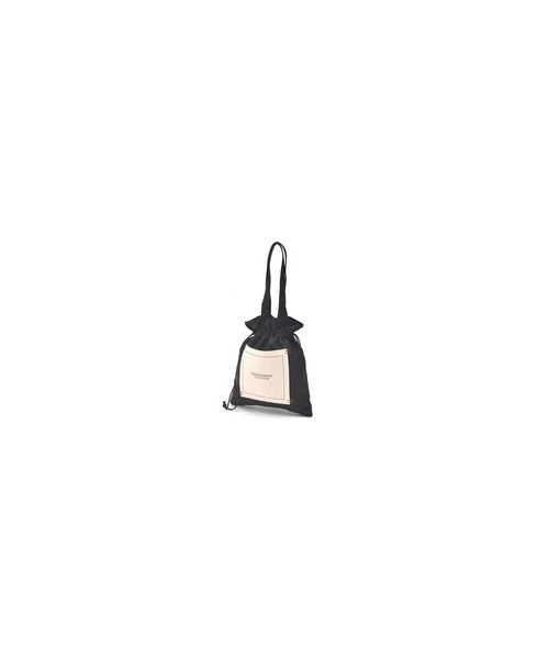 DEVICE（デバイス）の「【インフルエンサー aiko×DEVICE コラボ】Rename 帆布 巾着トートバッグ /ハンドバッグ (ユニセックス) 《ZOZO限定》W（トートバッグ・レディース・ホワイト/ブラック・FREE）」の3枚目の写真