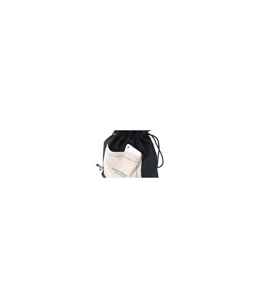 DEVICE（デバイス）の「【インフルエンサー aiko×DEVICE コラボ】Rename 帆布 巾着トートバッグ /ハンドバッグ (ユニセックス) 《ZOZO限定》W（トートバッグ・レディース・ホワイト/ブラック・FREE）」の6枚目の写真