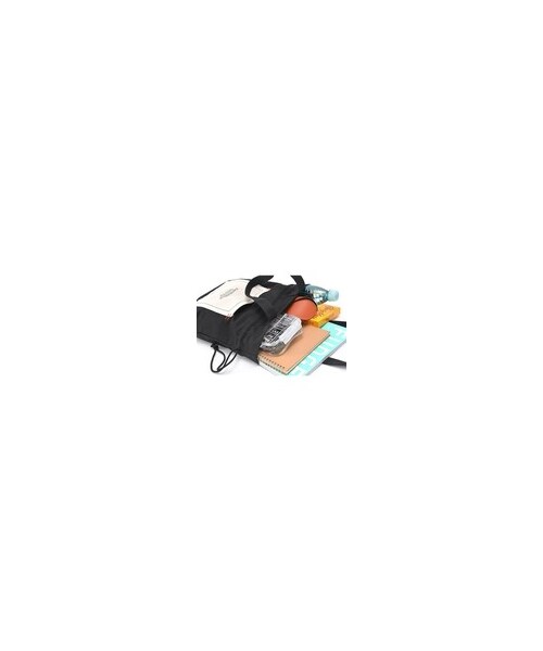 DEVICE（デバイス）の「【インフルエンサー aiko×DEVICE コラボ】Rename 帆布 巾着トートバッグ /ハンドバッグ (ユニセックス) 《ZOZO限定》W（トートバッグ・レディース・ホワイト/ブラック・FREE）」の7枚目の写真