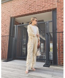 no brand | LINEN TUCK PT(その他パンツ)