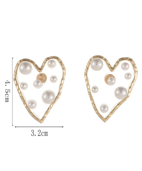 ノーブランド ピアス 両耳 no brand（ノーブランド）の「S498 きらきら天然石の横長ピアス