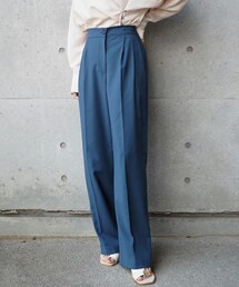 Color Tuck Trousers