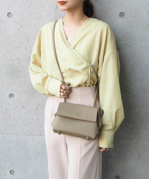 LAULEN(ローレン)の「sheer cachecoeur blouse(シャツ/ブラウス・レディース・エクリュ/イエロー/パープル・FREE)」の3枚目の写真