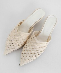 DHOLIC | ポインテッドトゥウーブンミュール(その他シューズ)