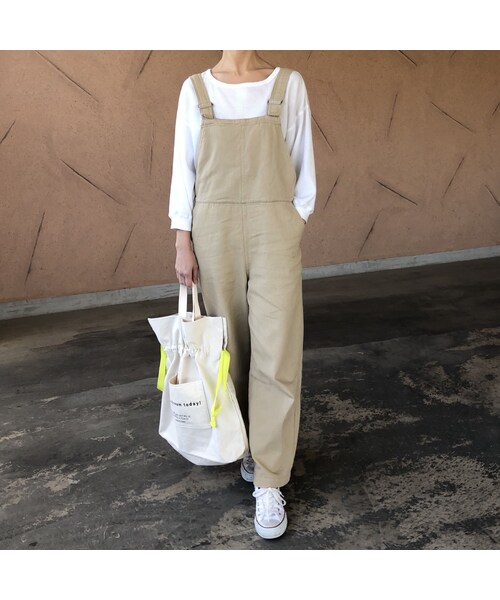 copine（コピン）の「ロゴポケット巾着トートバッグ(2color)【クリックポスト対象商品】（トートバッグ・レディース・その他）」の3枚目の写真