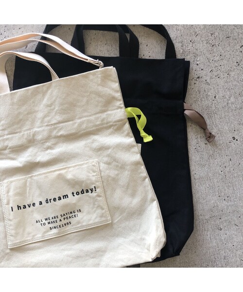 copine（コピン）の「ロゴポケット巾着トートバッグ(2color)【クリックポスト対象商品】（トートバッグ・レディース・その他）」の13枚目の写真