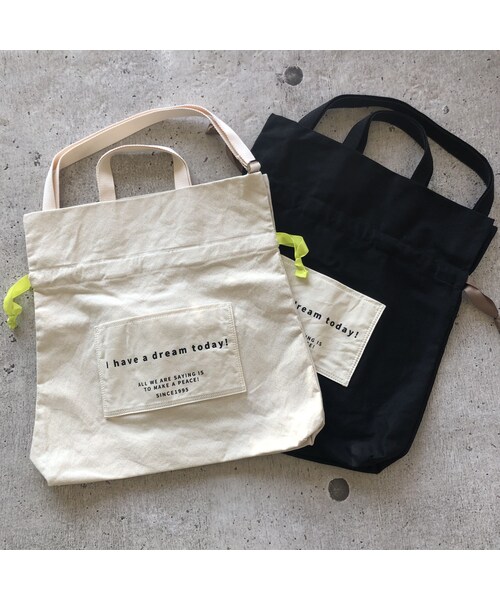 copine（コピン）の「ロゴポケット巾着トートバッグ(2color)【クリックポスト対象商品】（トートバッグ・レディース・その他）」の11枚目の写真