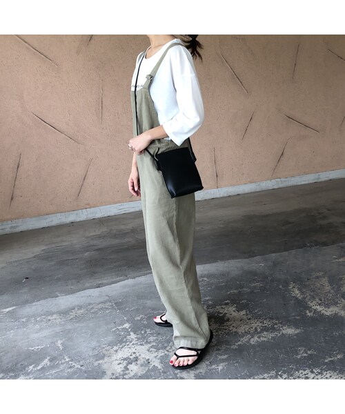 copine(コピン)の「再入荷!ほどよいゆる感!大人カジュアルサロペット(2color)【クリックポスト対象商品】(サロペット/オーバーオール・レディース・その他)」の8枚目の写真