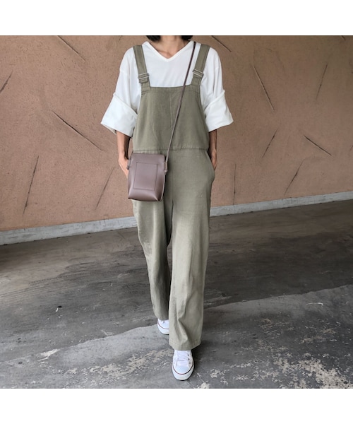 copine(コピン)の「再入荷!ほどよいゆる感!大人カジュアルサロペット(2color)【クリックポスト対象商品】(サロペット/オーバーオール・レディース・その他)」の10枚目の写真