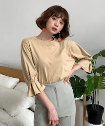 DHOLIC | キャミ付ボートネックレースブラウス(シャツ/ブラウス)