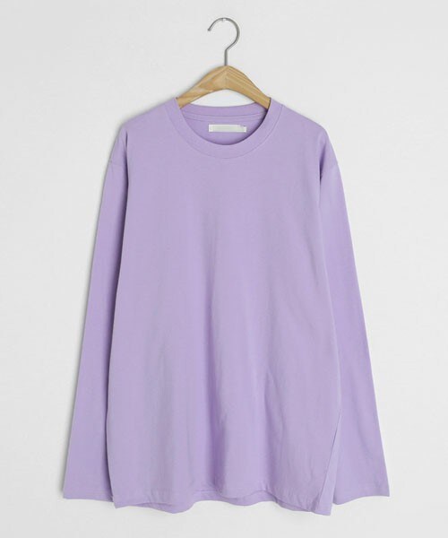 DHOLIC(ディーホリック)の「ルーズフィットTシャツ(Tシャツ/カットソー・レディース・グリーン/ホワイト/ベージュ/パープル/その他/ブルー/ブラック・FREE)」の6枚目の写真