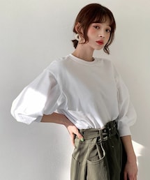 DHOLIC | 7分丈パフスリーブスウェット(スウェット)