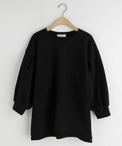 DHOLIC（ディーホリック）の「7分丈パフスリーブスウェット（スウェット・レディース・ホワイト/ピンク/ブラック・FREE）」の2枚目の写真