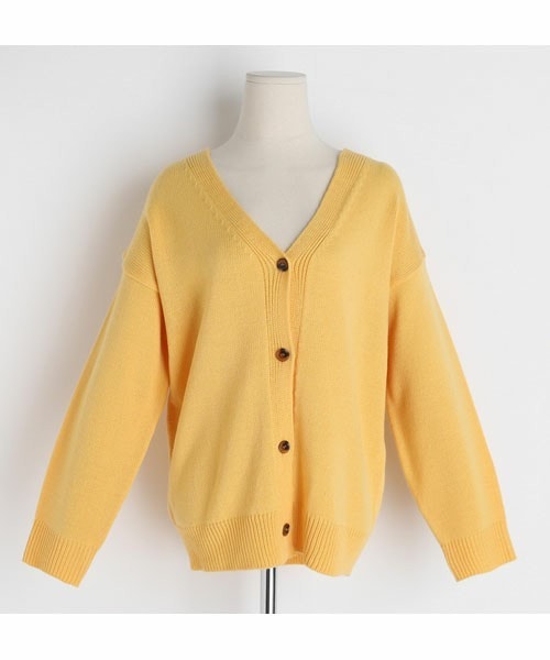 DHOLIC（ディーホリック）の「2WAYリボンカーディガン（カーディガン/ボレロ・レディース・ベージュ/イエロー/グリーン/ブラック/パープル・FREE）」の5枚目の写真