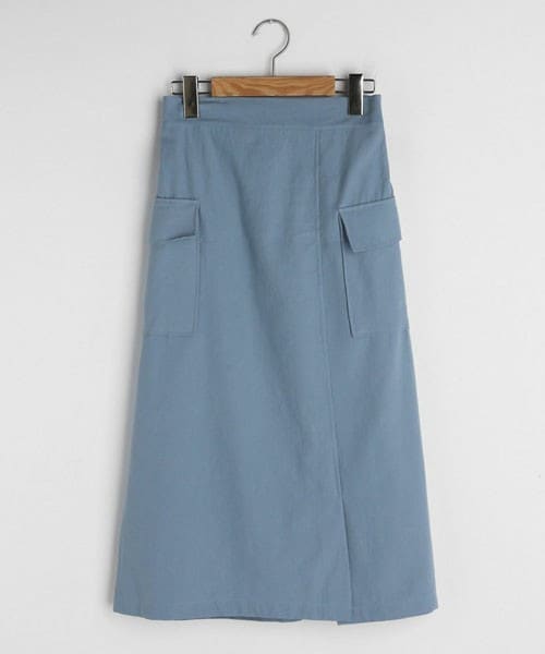 DHOLIC(ディーホリック)の「ポケットスリットスカート(スカート・レディース・ベージュ/ブルー/ピンク・FREE)」の2枚目の写真