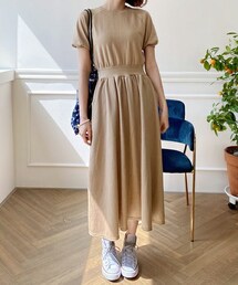 DHOLIC | ショートスリーブスウェットワンピース(ワンピース)