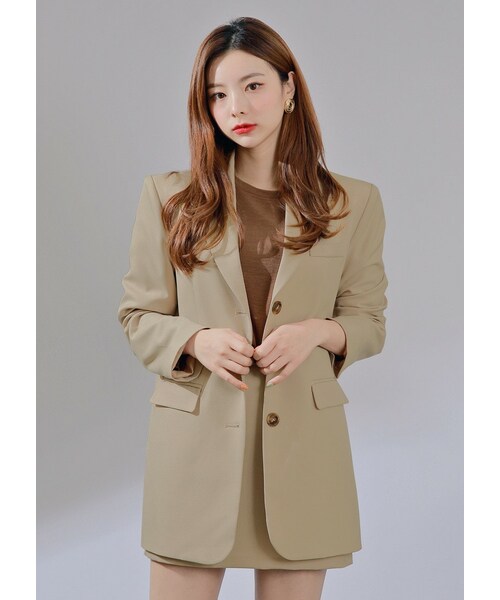 HOTPING（ホッピン）の「[LOVB JACKET] L-916（ダウンジャケット/コート・レディース・Black/Beige・XS-S/M-L/XL-2XL）」の2枚目の写真