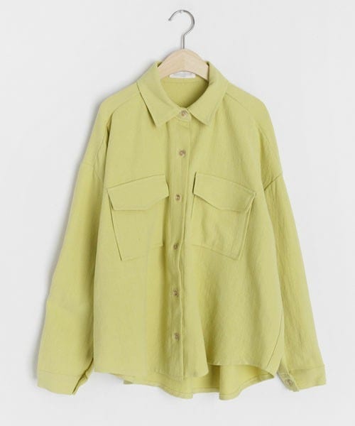 DHOLIC（ディーホリック）の「リネン混ポケットジャケット（その他アウター・レディース・ホワイト/ベージュ/イエロー/パープル・FREE）」の4枚目の写真