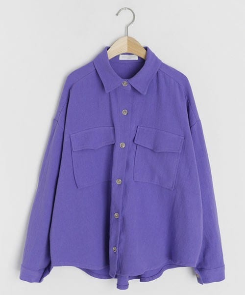 DHOLIC（ディーホリック）の「リネン混ポケットジャケット（その他アウター・レディース・ホワイト/ベージュ/イエロー/パープル・FREE）」の3枚目の写真