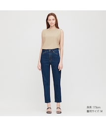 UNIQLO | クレープジャージーT（ノースリーブ）セットアップ可能(Tシャツ/カットソー)