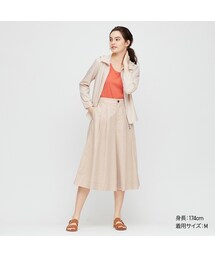 UNIQLO | リネンコットンワイドクロップドパンツ(その他)