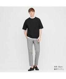 UNIQLO | ラグランスリーブクルーネックTシャツ（5分袖）(Tシャツ/カットソー)