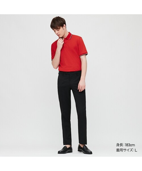 UNIQLO（ユニクロ）の「ドライEXカノコポロシャツ（半袖）（ポロシャツ・メンズ・BLACK 09/WHITE 00/NAVY 69/RED 16・XS/S/XXL/4XL/L/3XL/XL/M）」の4枚目の写真