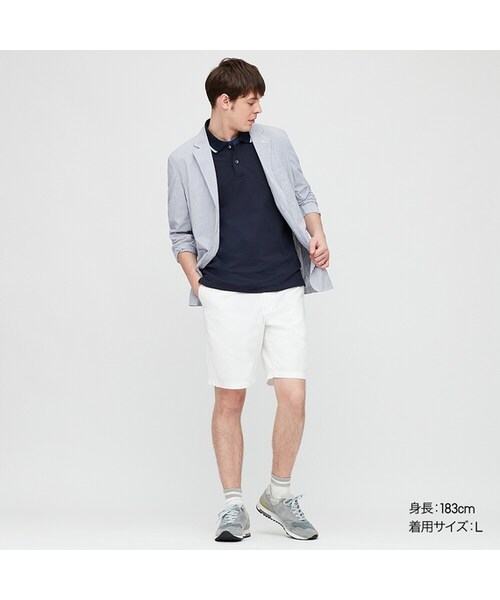 UNIQLO（ユニクロ）の「ドライEXカノコポロシャツ（半袖）（ポロシャツ・メンズ・BLACK 09/WHITE 00/NAVY 69/RED 16・XS/S/XXL/4XL/L/3XL/XL/M）」の3枚目の写真