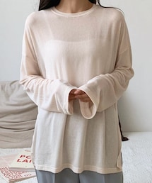 DHOLIC | シースルールーズTシャツ(Tシャツ/カットソー)