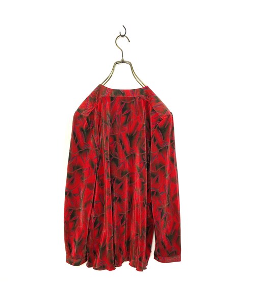 USED(ユーズド)の「Bright red aunty pleats tops-1014-3(Tシャツ/カットソー・レディース・その他)」の5枚目の写真