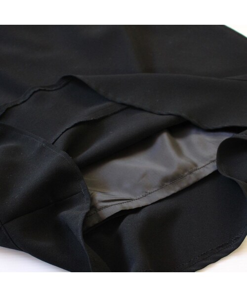 ブラック春夏ベルト付きコーディネートスカートスーツ 9AR9号 Mサイズ フォーマルセレモニー入学式結婚式や二次会パーティー 美品の5枚目の写真