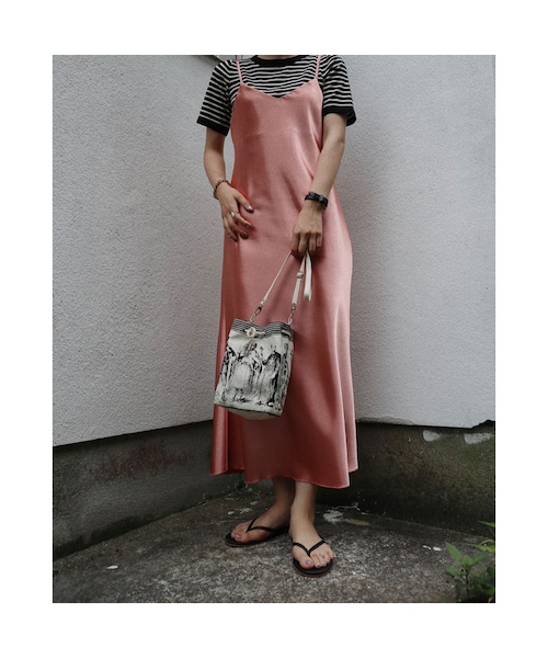 no brand（ノーブランド）の「#207 サテンキャミワンピース