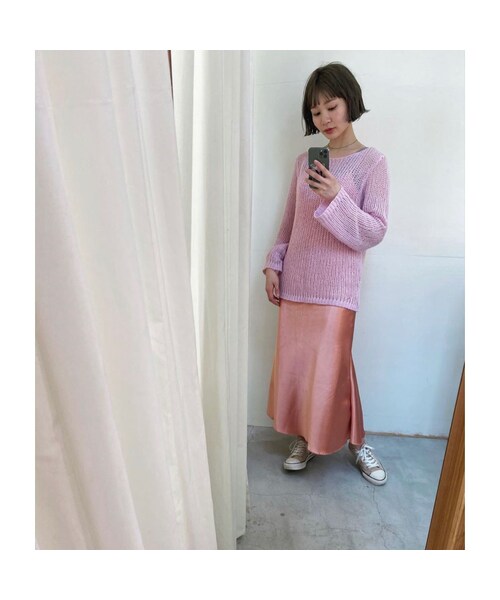 no brand（ノーブランド）の「#207 サテンキャミワンピース