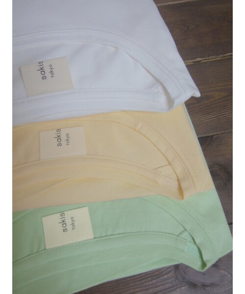 sakishimatokyo（サキシマトーキョー）の「ゆるりらカットソー  カスタード（Tシャツ/カットソー・レディース・その他）」の6枚目の写真