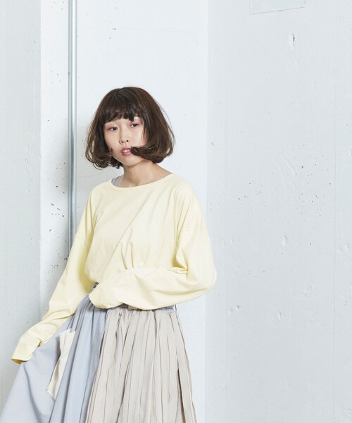 sakishimatokyo（サキシマトーキョー）の「ゆるりらカットソー  カスタード（Tシャツ/カットソー・レディース・その他）」の3枚目の写真