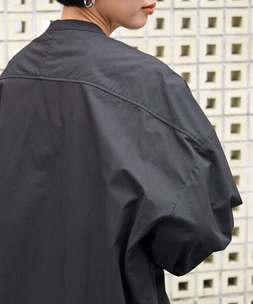 no brand（ノーブランド）の「タイプライターオーバーシャツOP（ワンピース・レディース・その他）」の8枚目の写真