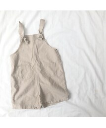 cache cache | ショートサロペット（ベージュ）(サロペット/オーバーオール)