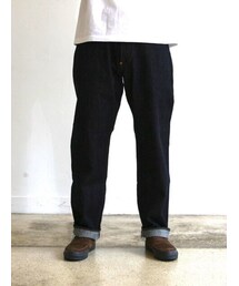 ANACHRONORM TYPE-α BASIC TAPERED JEANS ANACHRONORM Type-α Basic Tapered Jeans [INDIGO / AGING WASH