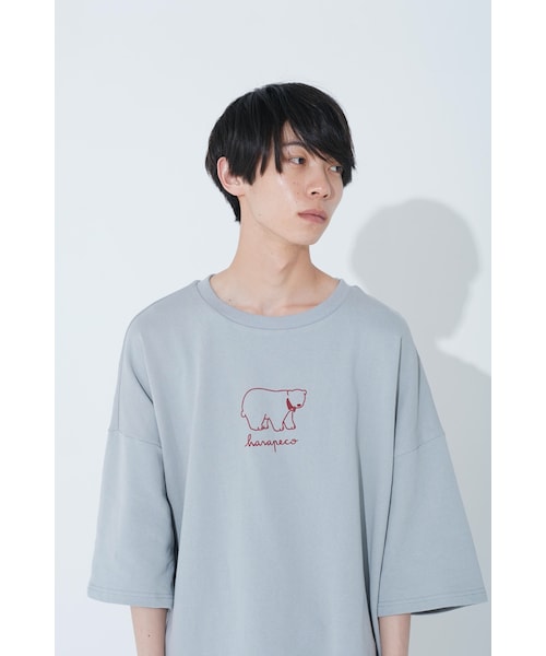 harapeco(ハラペコ)の「SLUMBER BEAR LOGO TEE【HP19-TS06】(Tシャツ/カットソー・メンズ・その他)」の2枚目の写真