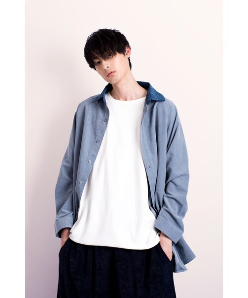 harapeco（ハラペコ）の「バイカラーシャツJK【18SS-04】（シャツ/ブラウス・メンズ・その他）」の3枚目の写真