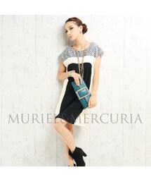MURIEL&MERCURIA | フロント配色ミドルワンピース(ワンピース)