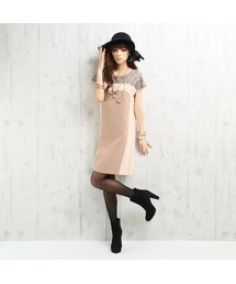 MURIEL&MERCURIA | フロント配色ミドルワンピース(ワンピース)