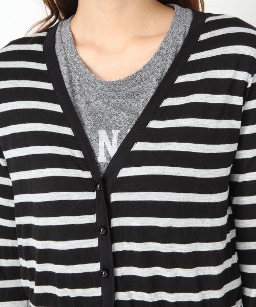 LOWRYS FARM（ローリーズファーム）の「レーヨンVカットカーデロングスリーブ（トップス・レディース・ブラック/グレー/チャコールグレー/レッド/ベージュ/ネイビー・Ｍ/Ｌ）」の10枚目の写真